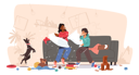 پیش‌نمایش فایل naughty-children-fighting-on-pillows-4538706 از پک کودکان و خانواده