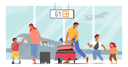 پیش‌نمایش فایل parents-and-children-in-airport-terminal-4538754 از پک کودکان و خانواده