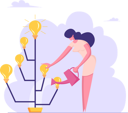 پیش‌نمایش فایل businesswoman-watering-idea-tree-4587535 از پک زمان پول