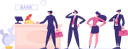 پیش‌نمایش فایل clients-stand-in-queue-in-bank-waiting-for-manager-or-analyst-of-credit-department-appointment-4587517 از پک زمان پول