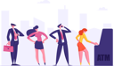 پیش‌نمایش فایل people-waiting-in-queue-near-atm-machine-4587514 از پک زمان پول