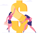 پیش‌نمایش فایل rich-businesswoman-making-saving-and-increasing-capital-4587543 از پک زمان پول