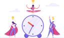 پیش‌نمایش فایل time-management-with-successful-business-team-4587527 از پک زمان پول