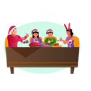 پیش‌نمایش فایل christmas-dinner-party-10612017 از پک کریسمس