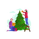 پیش‌نمایش فایل couple-decorating-christmas-tree-10612023 از پک کریسمس