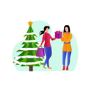 پیش‌نمایش فایل girl-with-christmas-gift-10612020 از پک کریسمس
