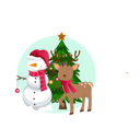 پیش‌نمایش فایل reindeer-and-snowman-10611663 از پک کریسمس
