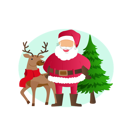 پیش‌نمایش فایل reindeer-with-santa-claus-10611656 از پک کریسمس
