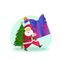 پیش‌نمایش فایل santa-claus-holding-christmas-gift-10611657 از پک کریسمس