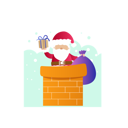 پیش‌نمایش فایل santa-claus-in-chimney-10611600 از پک کریسمس