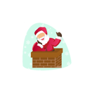 پیش‌نمایش فایل santa-claus-in-chimney-10611664 از پک کریسمس