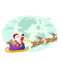 پیش‌نمایش فایل santa-claus-on-sleigh-10611653 از پک کریسمس