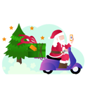 پیش‌نمایش فایل santa-delivered-christmas-gift-10611652 از پک کریسمس