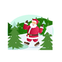 پیش‌نمایش فایل santa-doing-ice-skating-10612014 از پک کریسمس