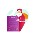 پیش‌نمایش فایل santa-with-gift-list-10612091 از پک کریسمس