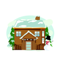پیش‌نمایش فایل snow-house-10611659 از پک کریسمس