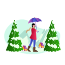 پیش‌نمایش فایل woman-on-christmas-holiday-10611592 از پک کریسمس