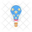 پیش‌نمایش فایل a-vibrant-hot-air-balloon-featuring-a-pattern-of-stars-floating-gracefully-in-the-sky-15306527 از پک روز ولنتاین