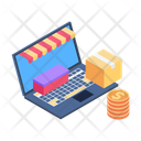 پیش‌نمایش فایل 64-a-laptop-with-a-shopping-cart-and-coins-on-its-screen-representing-e-commerce-and-online-purchasing-15151282 از پک خرید آنلاین