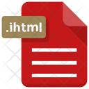 پیش‌نمایش فایل ihtml-file از پک آیکون‌های تخت فایل و پوشه