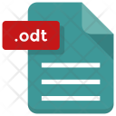 پیش‌نمایش فایل odt-file از پک آیکون‌های تخت فایل و پوشه