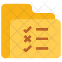 پیش‌نمایش فایل checklist-folder از پک آیکون‌های تخت فایل و پوشه