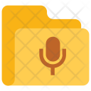 پیش‌نمایش فایل recording-folder از پک آیکون‌های تخت فایل و پوشه