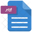 پیش‌نمایش فایل rtf-file از پک آیکون‌های تخت فایل و پوشه