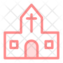 پیش‌نمایش فایل church-244 از پک آیکون‌های خطی رنگی کریسمس