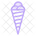 پیش‌نمایش فایل icecream-cone-3 از پک آیکون‌های خطی رنگی کریسمس