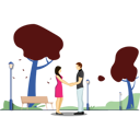 پیش‌نمایش فایل couple-is-standing-in-a-park-and-holding-each-other-hands-5106019 از پک فعالیت‌های عاشقانه