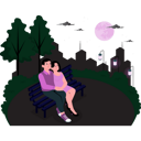 پیش‌نمایش فایل couple-sitting-on-bench-in-a-park-5106011 از پک فعالیت‌های عاشقانه