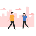 پیش‌نمایش فایل boy-and-girl-is-walking-and-using-their-mobile-phones-5102651 از پک زندگی پس از کرونا