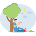 پیش‌نمایش فایل boy-sitting-under-a-tree-and-reading-a-book-5103570 از پک فعالیت
