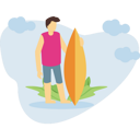 پیش‌نمایش فایل by-standing-with-a-surf-board-5103555 از پک فعالیت