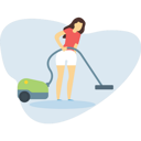 پیش‌نمایش فایل girl-is-cleaning-the-home-with-a-vacuum-cleaner-5103565 از پک فعالیت