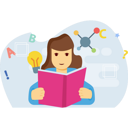 پیش‌نمایش فایل girl-is-reading-book-5105872 از پک بازگشت به مدرسه