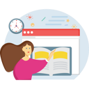 پیش‌نمایش فایل online-book-reading-5105883 از پک بازگشت به مدرسه
