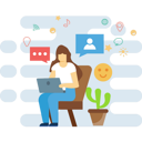 پیش‌نمایش فایل girl-doing-social-media-chatting-5112744 از پک رسانه‌های اجتماعی