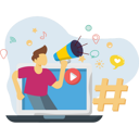 پیش‌نمایش فایل hashtag-marketing-5112736 از پک رسانه‌های اجتماعی