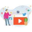 پیش‌نمایش فایل man-watching-video-on-social-media-5112757 از پک رسانه‌های اجتماعی