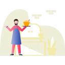 پیش‌نمایش فایل chef-serving-food-5112555 از پک رستوران