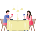 پیش‌نمایش فایل couple-on-valentine-date-5112548 از پک رستوران
