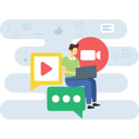 پیش‌نمایش فایل employee-doing-video-marketing-5137404 از پک بازاریابی دیجیتال