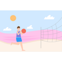 پیش‌نمایش فایل boy-is-playing-volleyball-on-beach-5133200 از پک تابستان