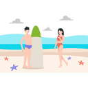 پیش‌نمایش فایل couple-on-beach-5133197 از پک تابستان