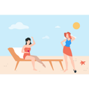 پیش‌نمایش فایل girl-is-sitting-on-deck-chair-and-enjoying-on-beach-5133196 از پک تابستان