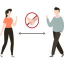 پیش‌نمایش فایل avoid-handshaking-in-pandemic-situation-5137760 از پک فاصله‌گذاری اجتماعی