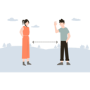 پیش‌نمایش فایل boy-waving-to-girl-from-a-safe-distance-5137756 از پک فاصله‌گذاری اجتماعی
