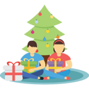 پیش‌نمایش فایل little-boy-and-girl-sitting-with-christmas-gift-5142220 از پک کریسمس